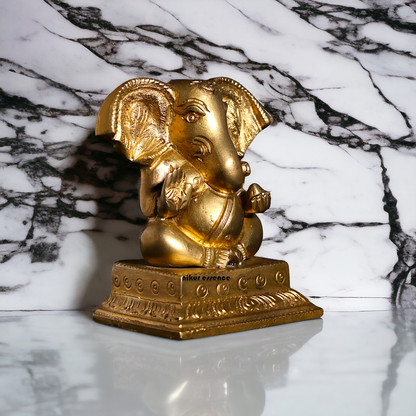 Panchaloha Ganesha Vinayaka Sitting Idol - 3 Inches