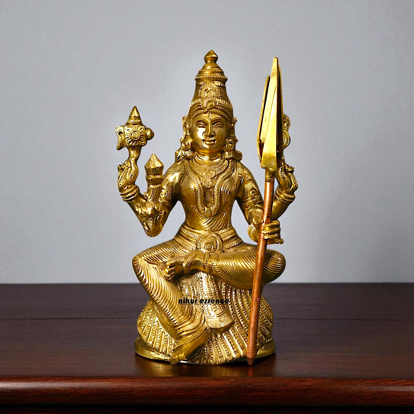 Rajarajeshwari Tripura Sundari Panchaloha Pooja statue - 8 Inches Nikuressence
