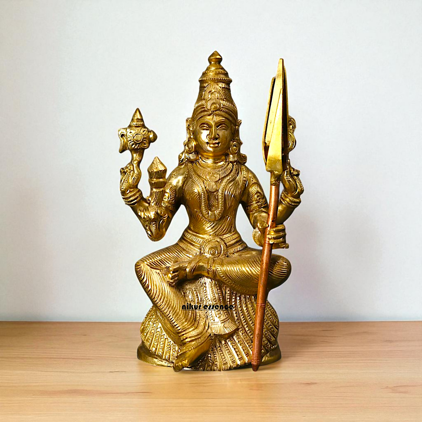 Rajarajeshwari Tripura Sundari Panchaloha Pooja statue - 8 Inches Nikuressence