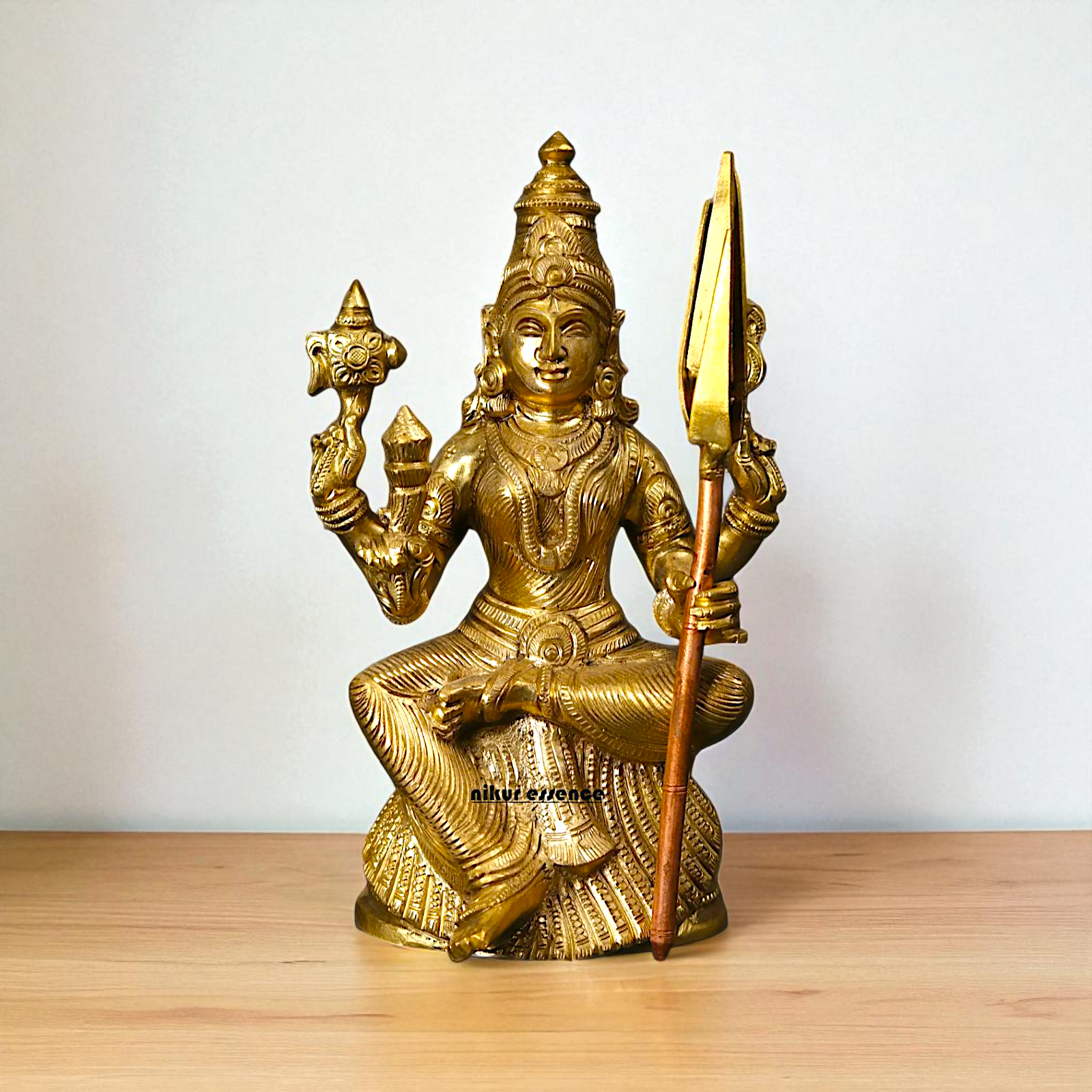 Rajarajeshwari Tripura Sundari Panchaloha Pooja statue - 8 Inches Nikuressence