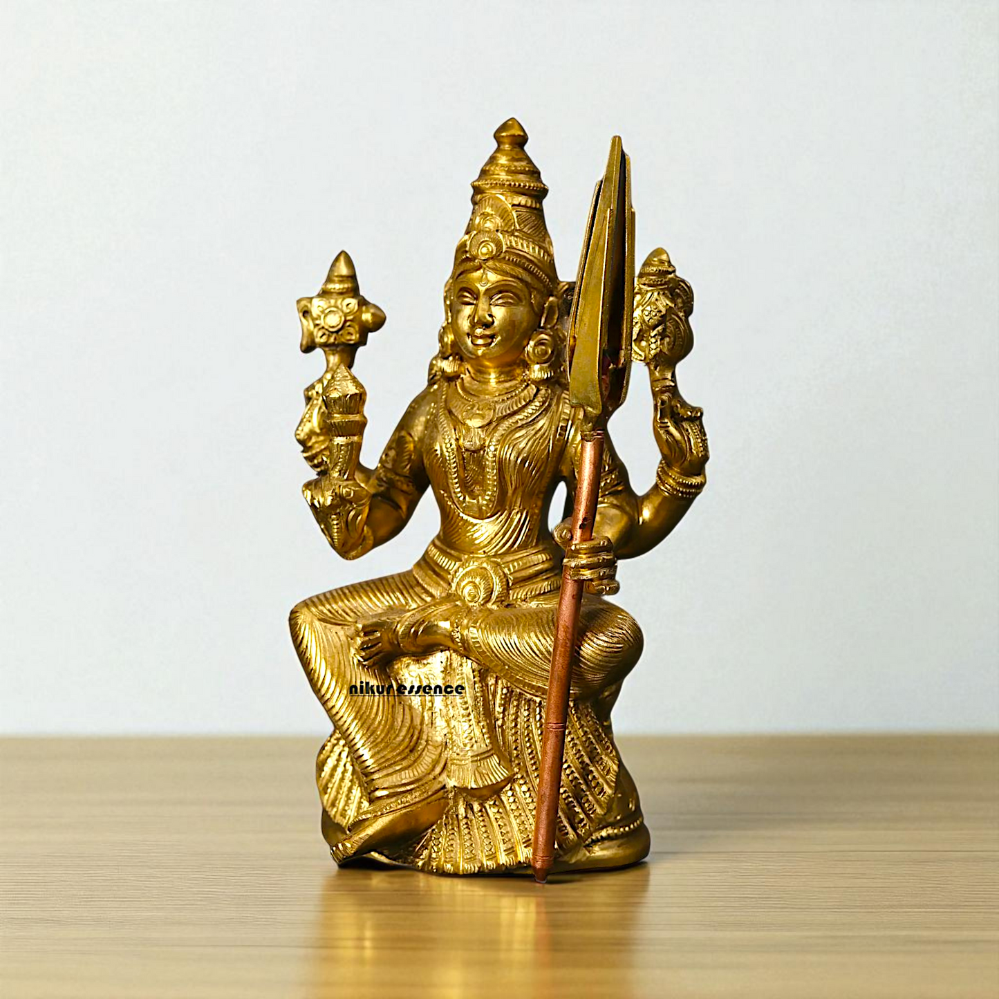 Rajarajeshwari Tripura Sundari Panchaloha Pooja statue - 8 Inches Nikuressence