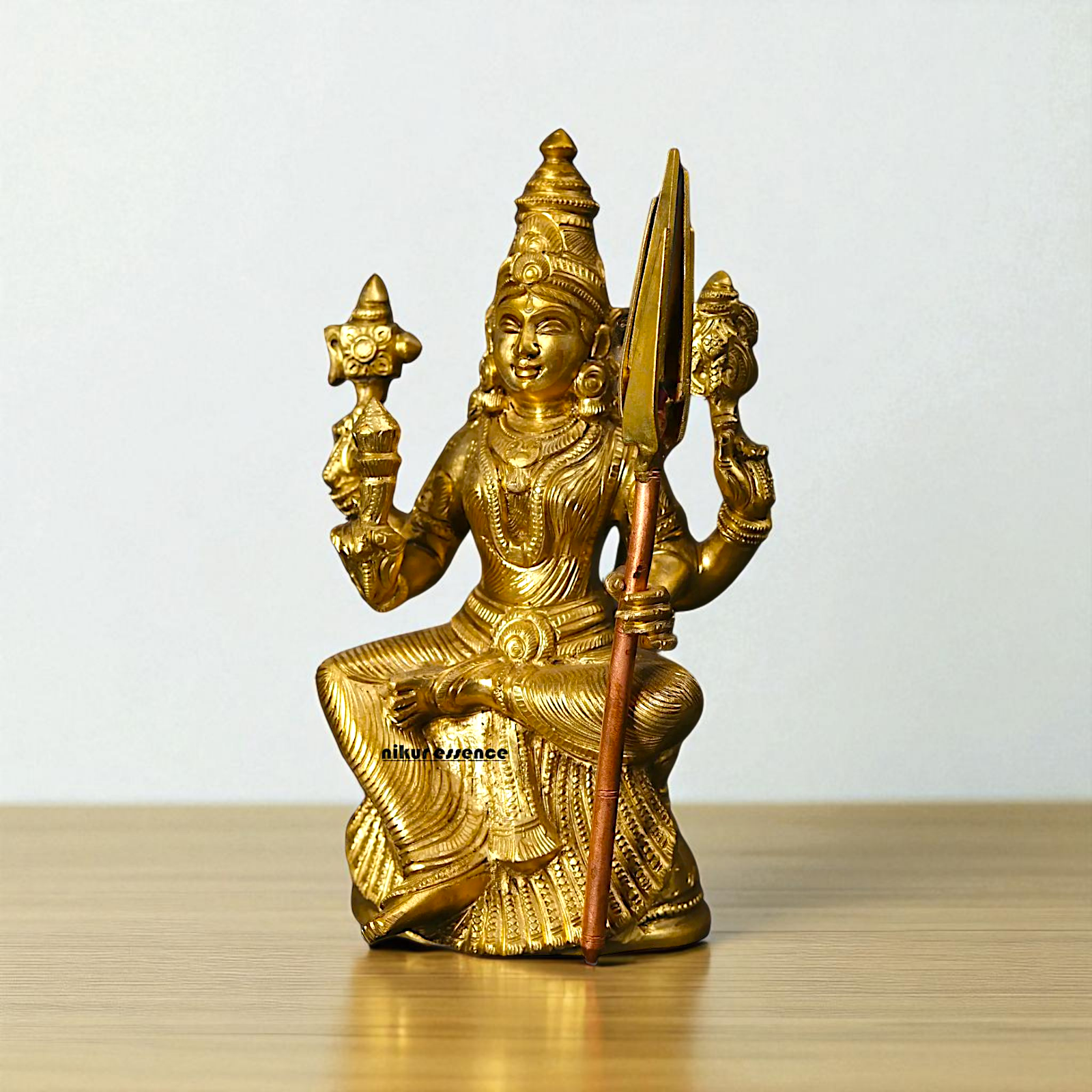 Rajarajeshwari Tripura Sundari Panchaloha Pooja statue - 8 Inches Nikuressence