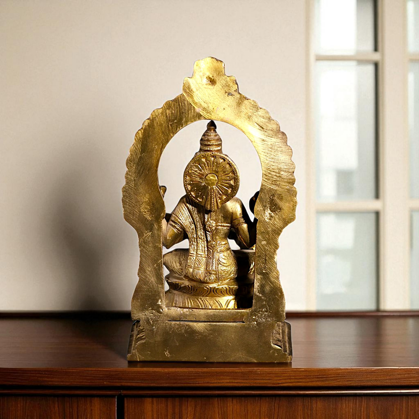 Saraswati seated Panchaloha beautiful statue - 7 Inches Nikuressence