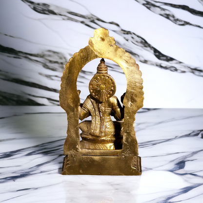 Saraswati seated Panchaloha beautiful statue - 7 Inches