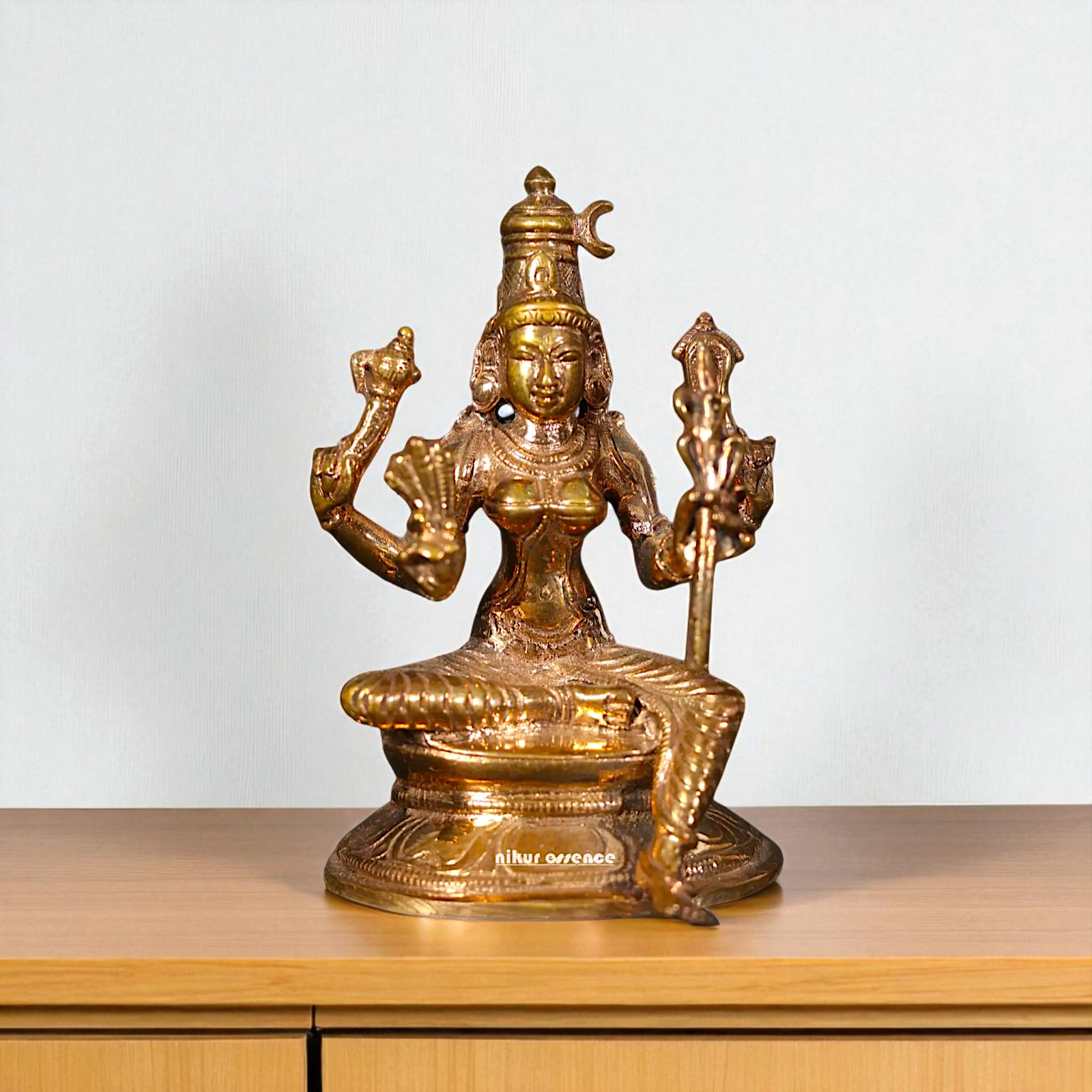 Rajarajeshwari Panchaloha decor Pooja statue - 3 Inches Nikuressence