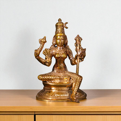 Rajarajeshwari Panchaloha decor Pooja statue - 3 Inches Nikuressence