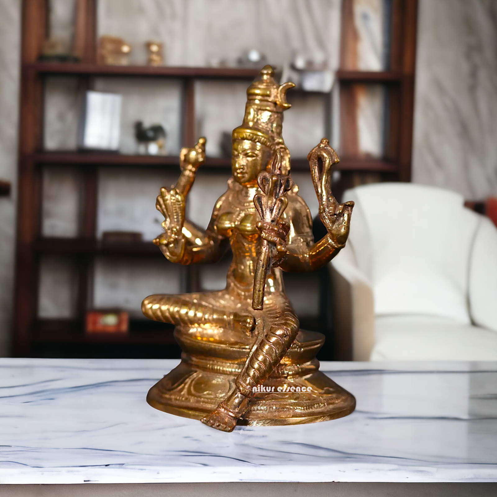 Rajarajeshwari Panchaloha decor Pooja statue - 3 Inches