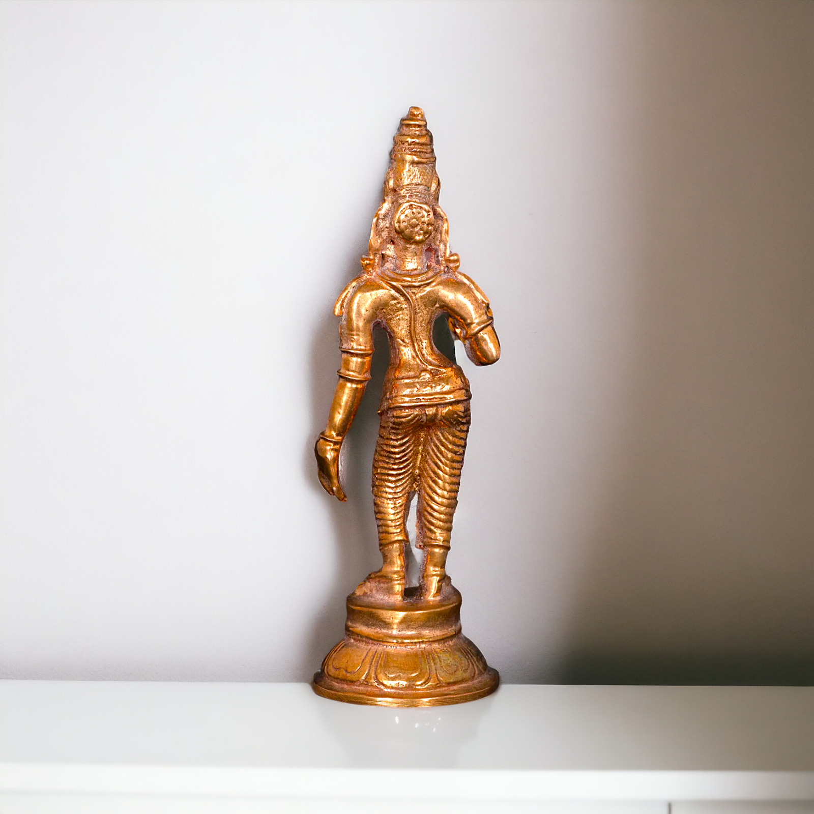 Uma Parvati Devi Standing Panchaloha idol - 4 Inches