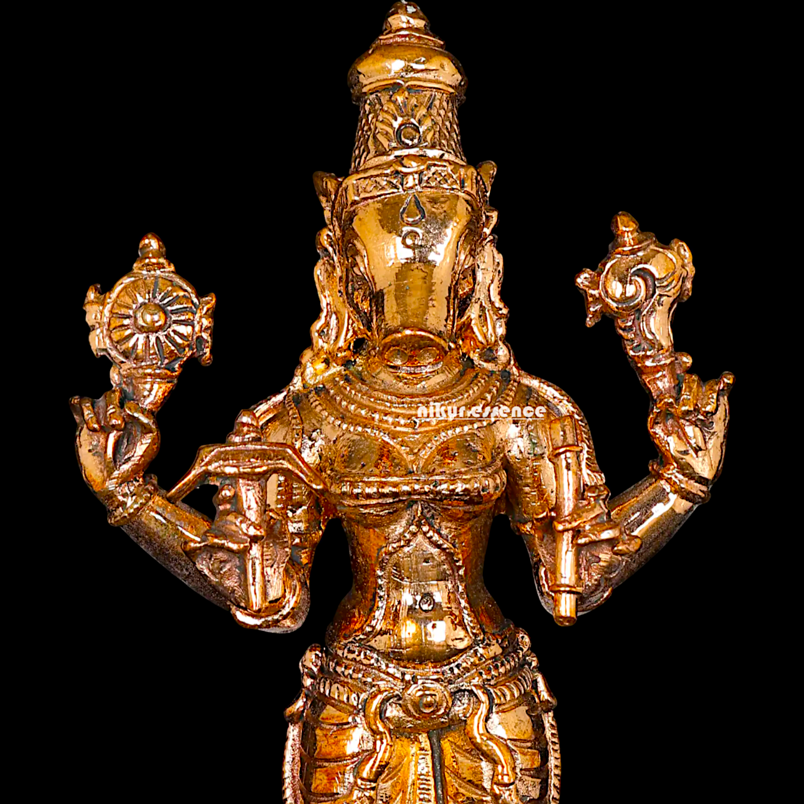 Varahi Amman Devi standing Panchaloha idol - 5 Inches