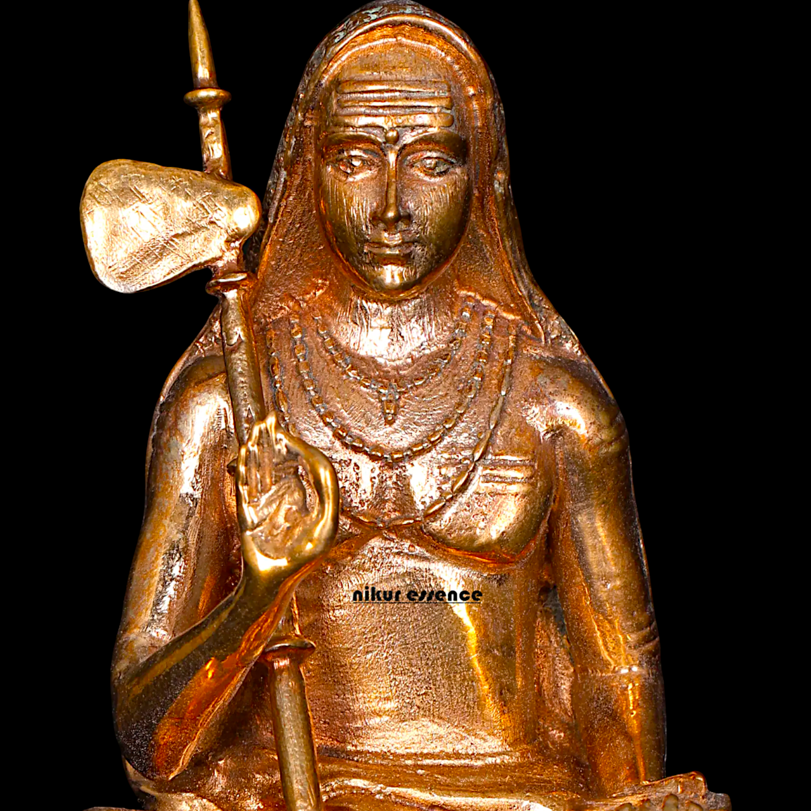 Adi Guru Shankaracharya Panchaloha statue - 3 Inches