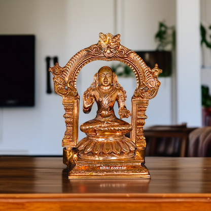 Philosopher Ramanujacharya Blessing seated Panchaloha statue - 5 Inches