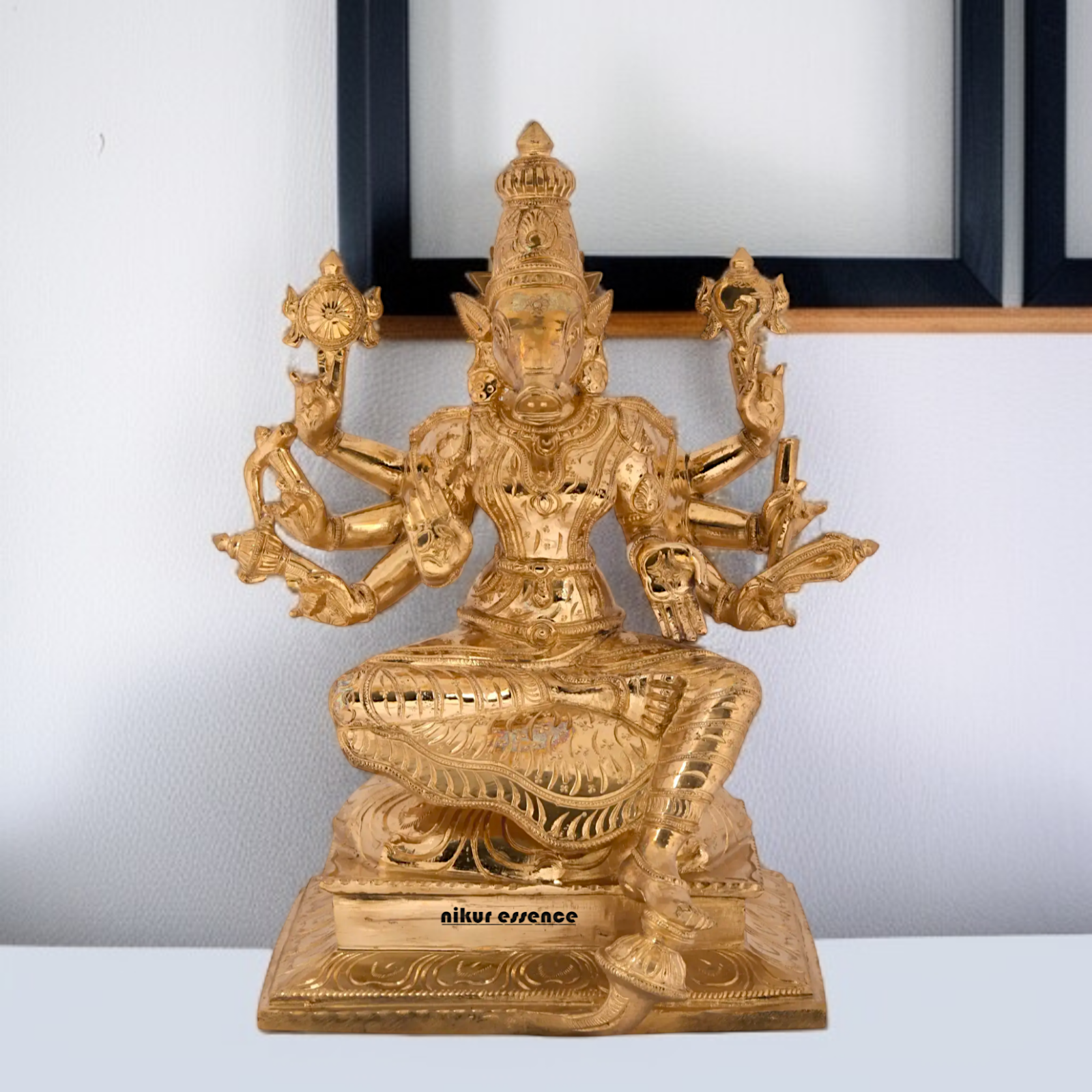 Goddess Varahi devi Panchaloha statue - 12 inches