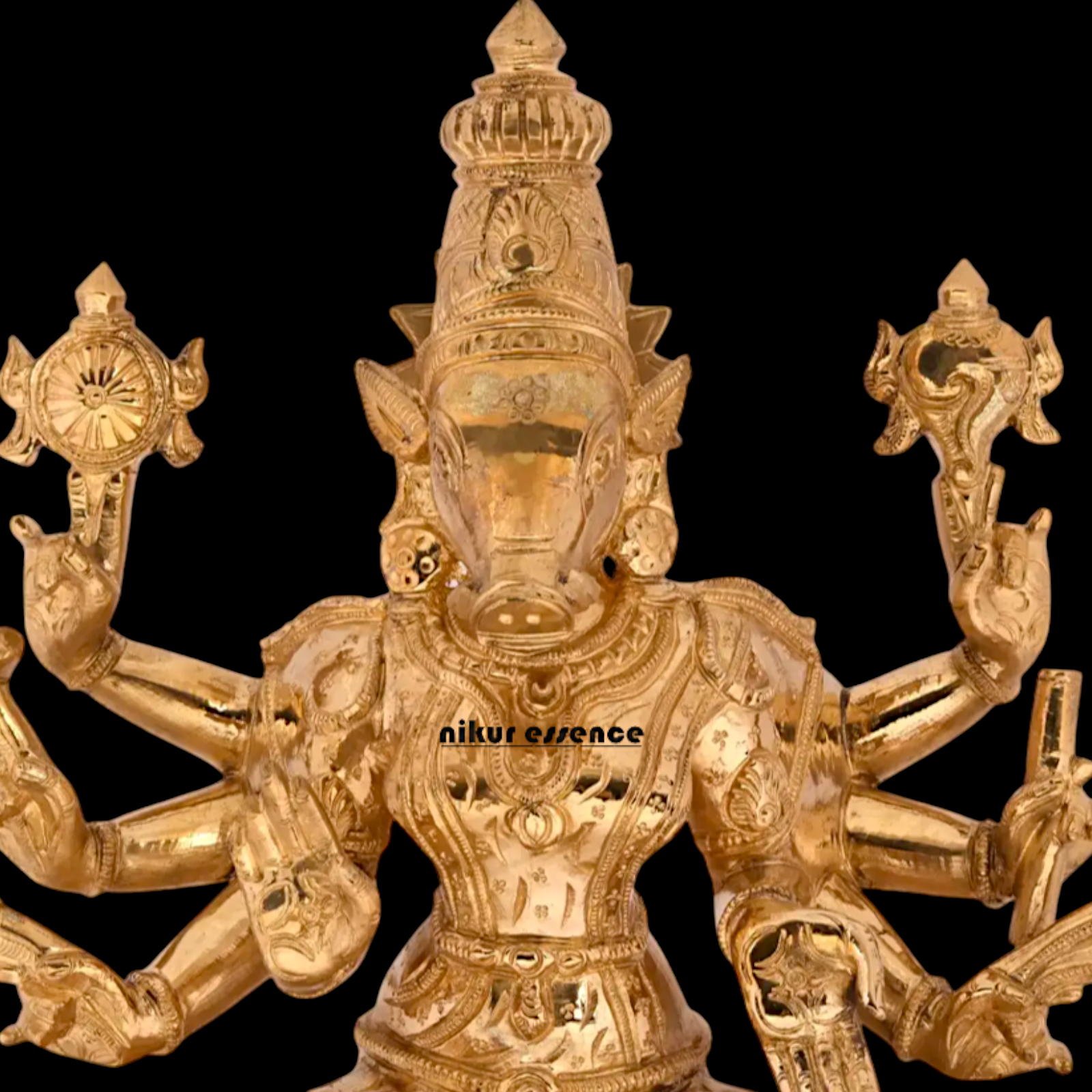 Goddess Varahi devi Panchaloha statue - 12 inches