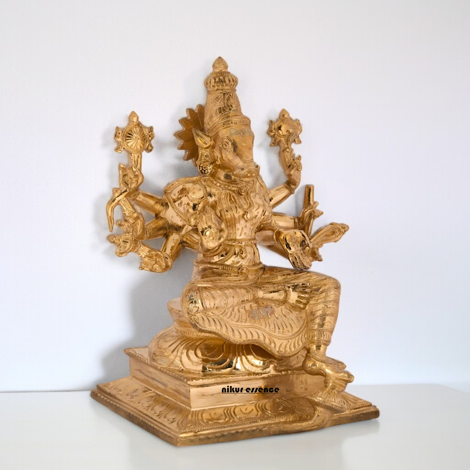 Goddess Varahi devi Panchaloha statue - 12 inches