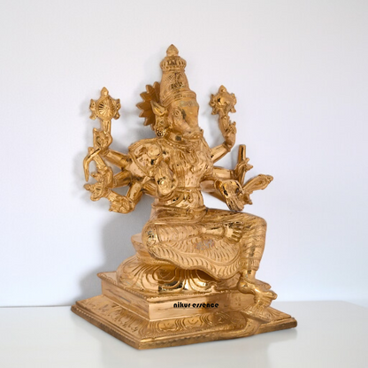 Goddess Varahi devi Panchaloha statue - 12 inches