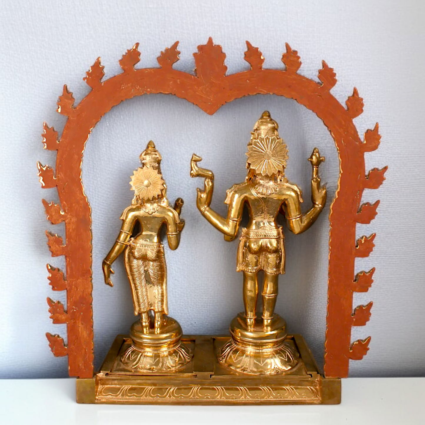 Large Shiva Pashupatinath with Parvati Devi Panchaloha idol - 25 inches