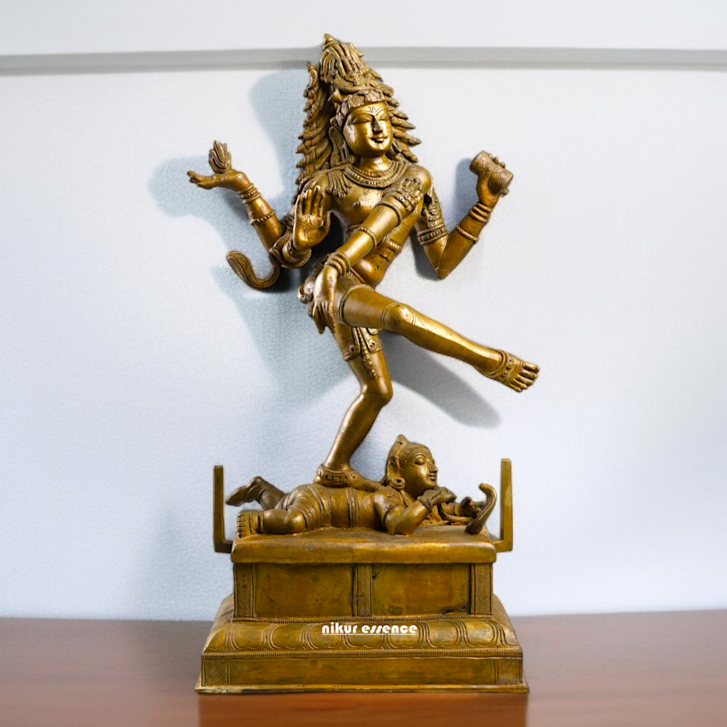 Large Nataraja Shiva dancing Panchaloha idol - 22 inches