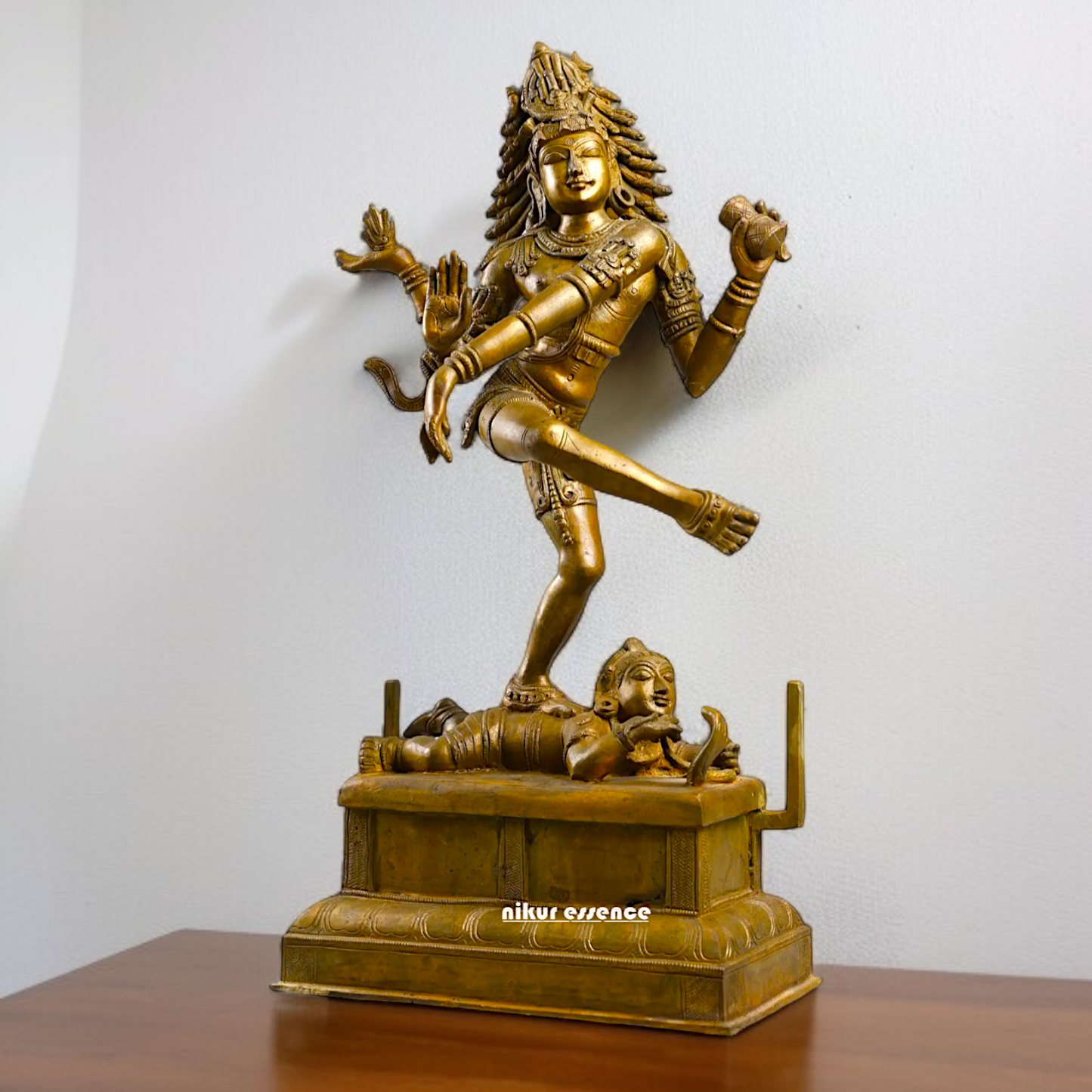 Large Nataraja Shiva dancing Panchaloha idol - 22 inches