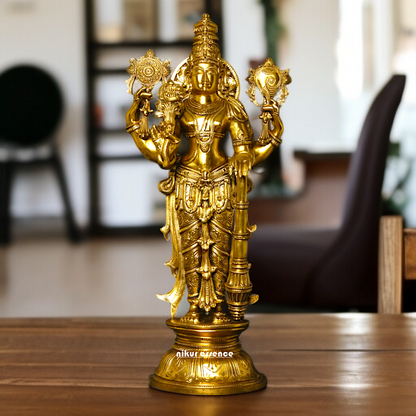 Big Vishnu Standing Panchaloha idol - 26 inches