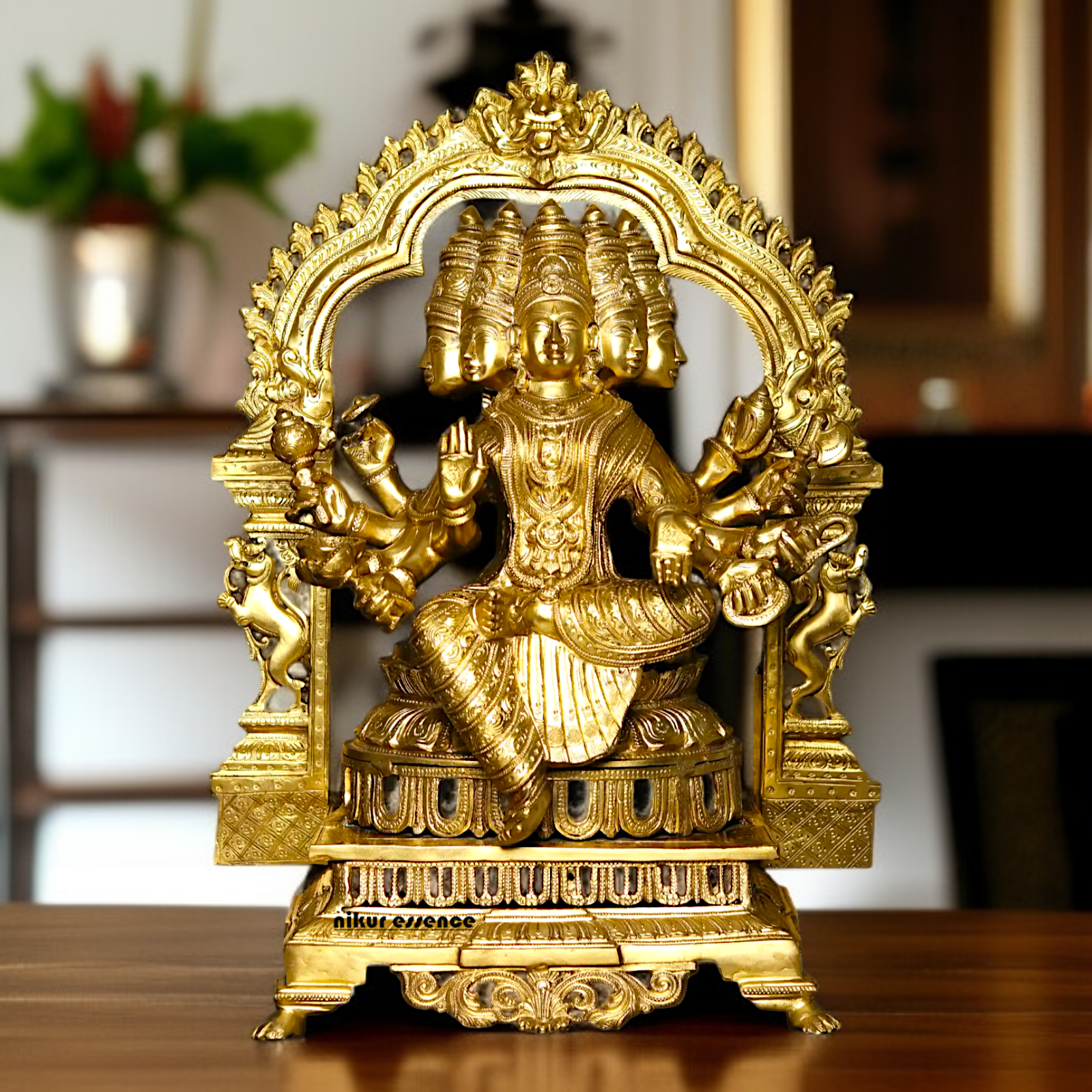 Goddess Gayatri Devi Panchaloha idol- 25 inches