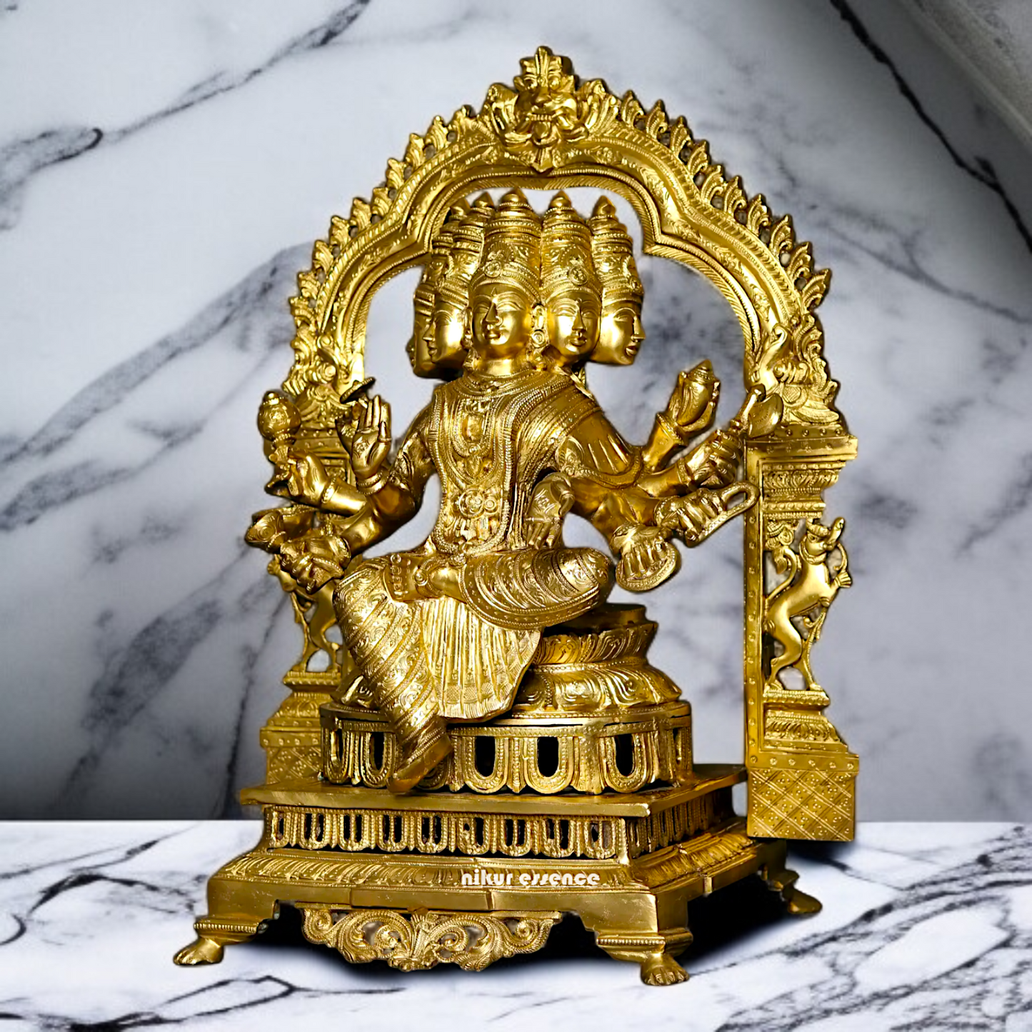 Goddess Gayatri Devi Panchaloha idol- 25 inches