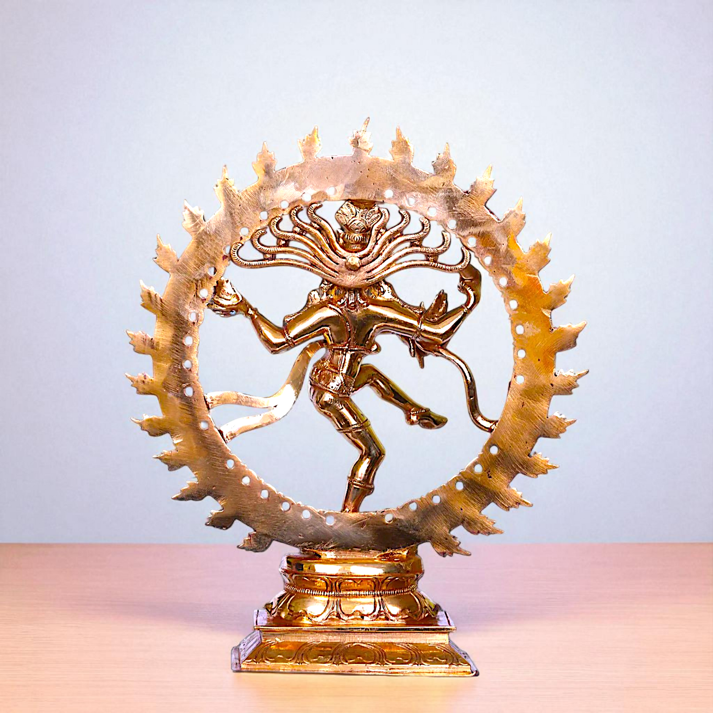 Panchaloha Nataraja Shiva Dancing tandav statue - 9 inches Nikuressence