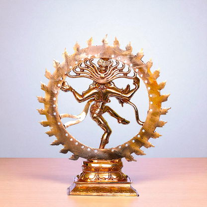 Panchaloha Nataraja Shiva Dancing tandav statue - 9 inches Nikuressence