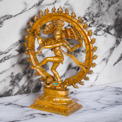 Big Nataraja Shiva Dancing Panchaloha statue - 19 inches