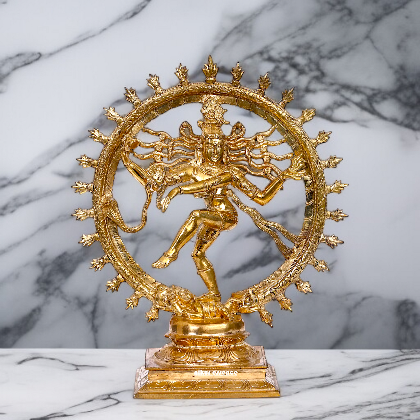 Shiva tandav Nataraja dancing Panchaloha idol - 13 inches