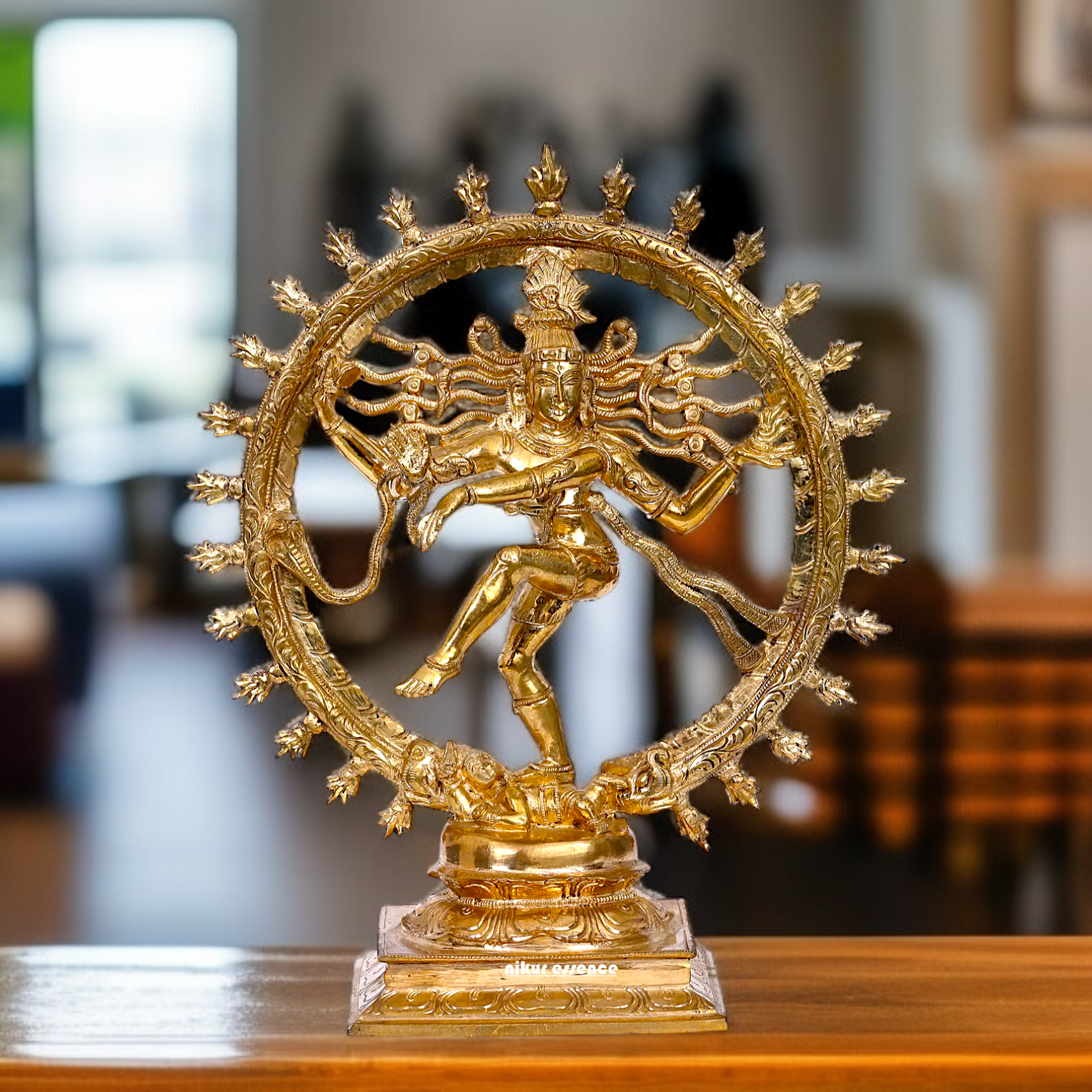 Shiva tandav Nataraja dancing Panchaloha idol - 13 inches