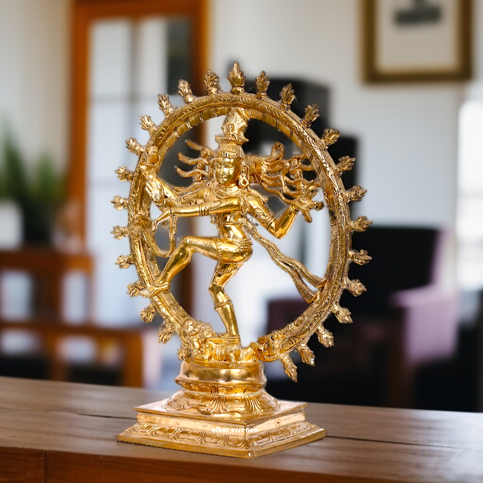 Shiva tandav Nataraja dancing Panchaloha idol - 13 inches