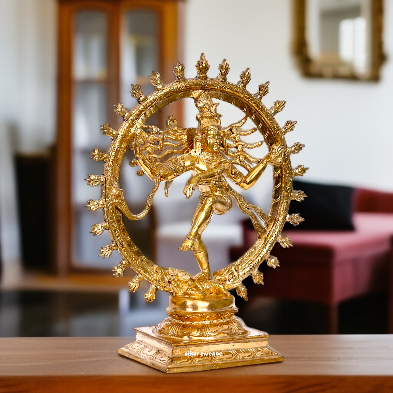 Shiva tandav Nataraja dancing Panchaloha idol - 13 inches