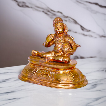 Bal Krishna stealing Butter Panchaloha idol - 7 inches