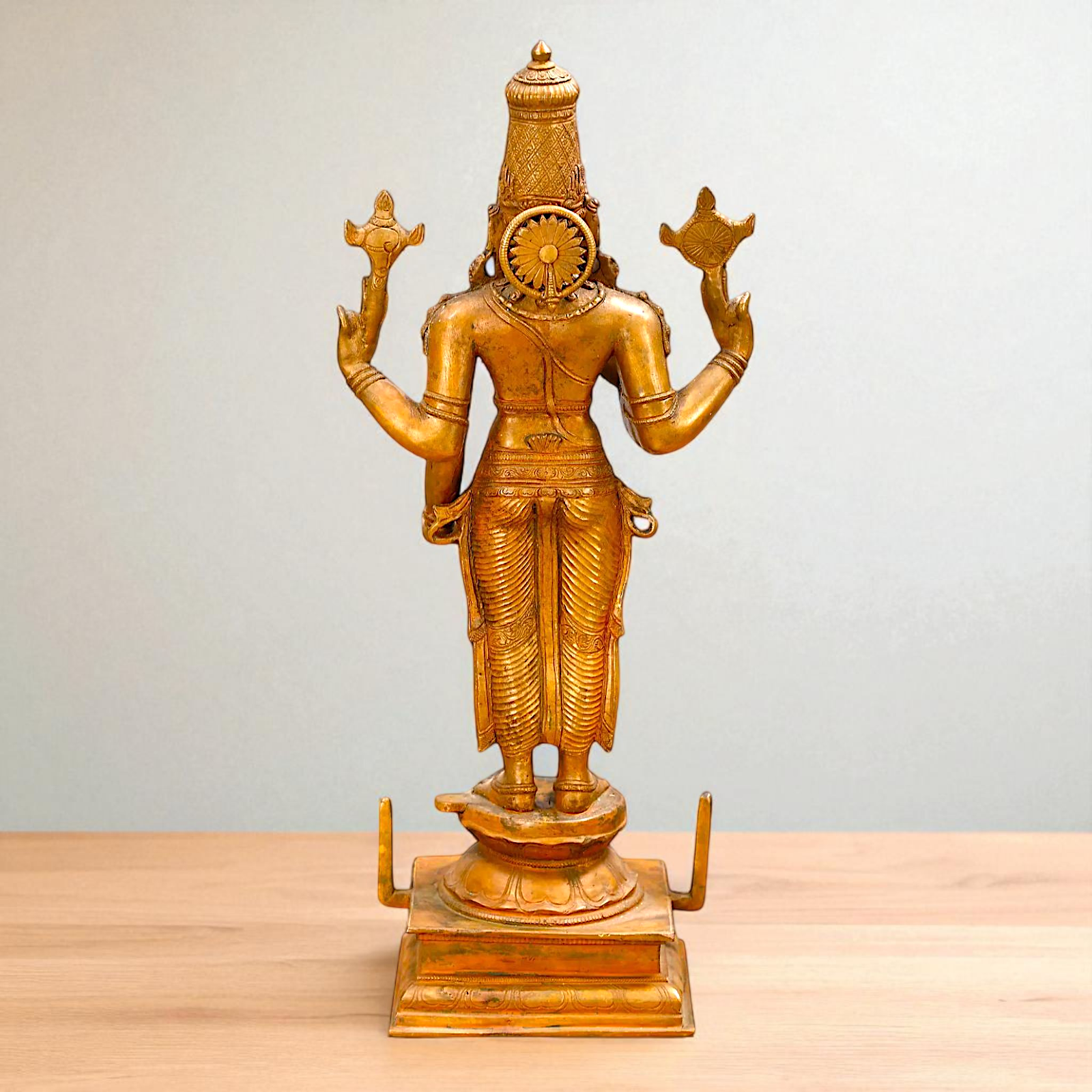 Panchaloha Vishnu Bhagwan standing Big idol - 21 inches Nikuressence