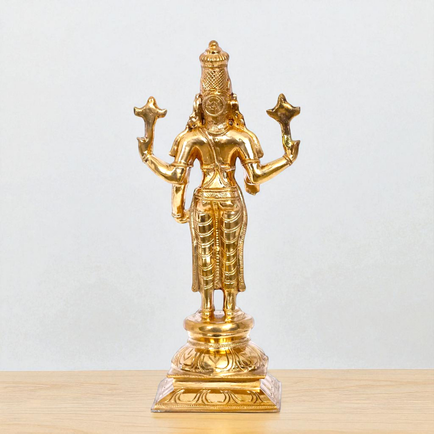 Vishnu Blessing Panchaloha idol - 12 inches Nikuressence