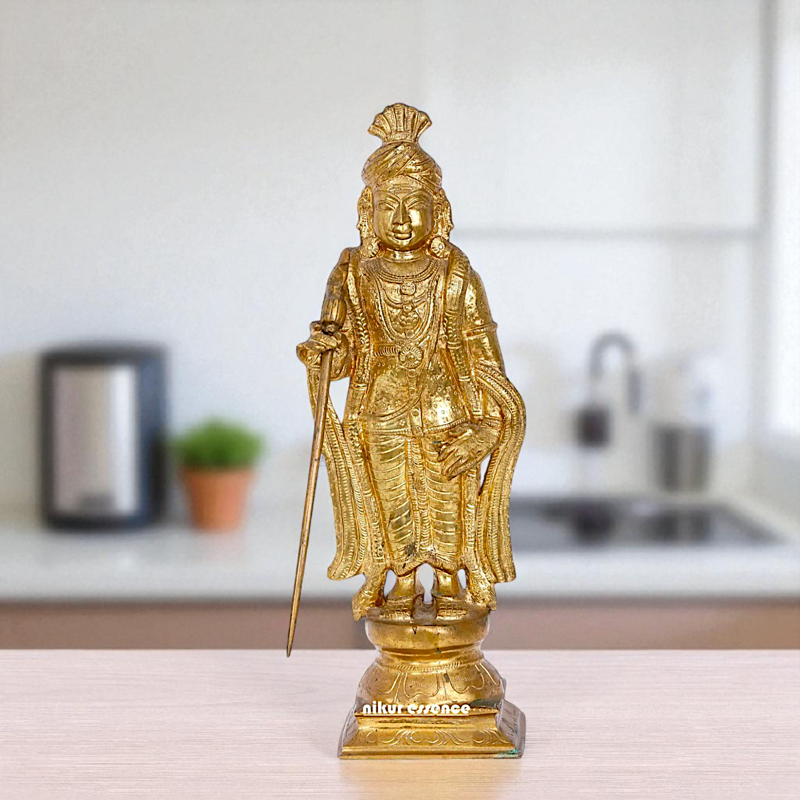 Panchaloha Muruga standing idol - 13 inches Nikuressence