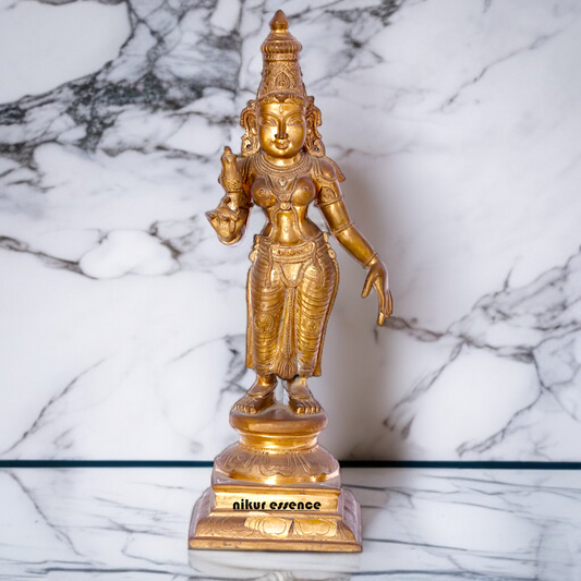 Goddess Parvati Devi standing Panchaloha statue - 24 Inches