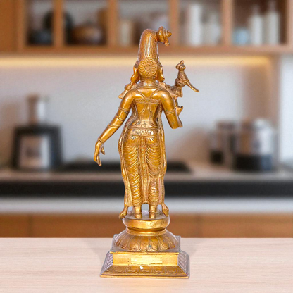 Panchaloha Andal standing idol - 16 Inches Nikuressence