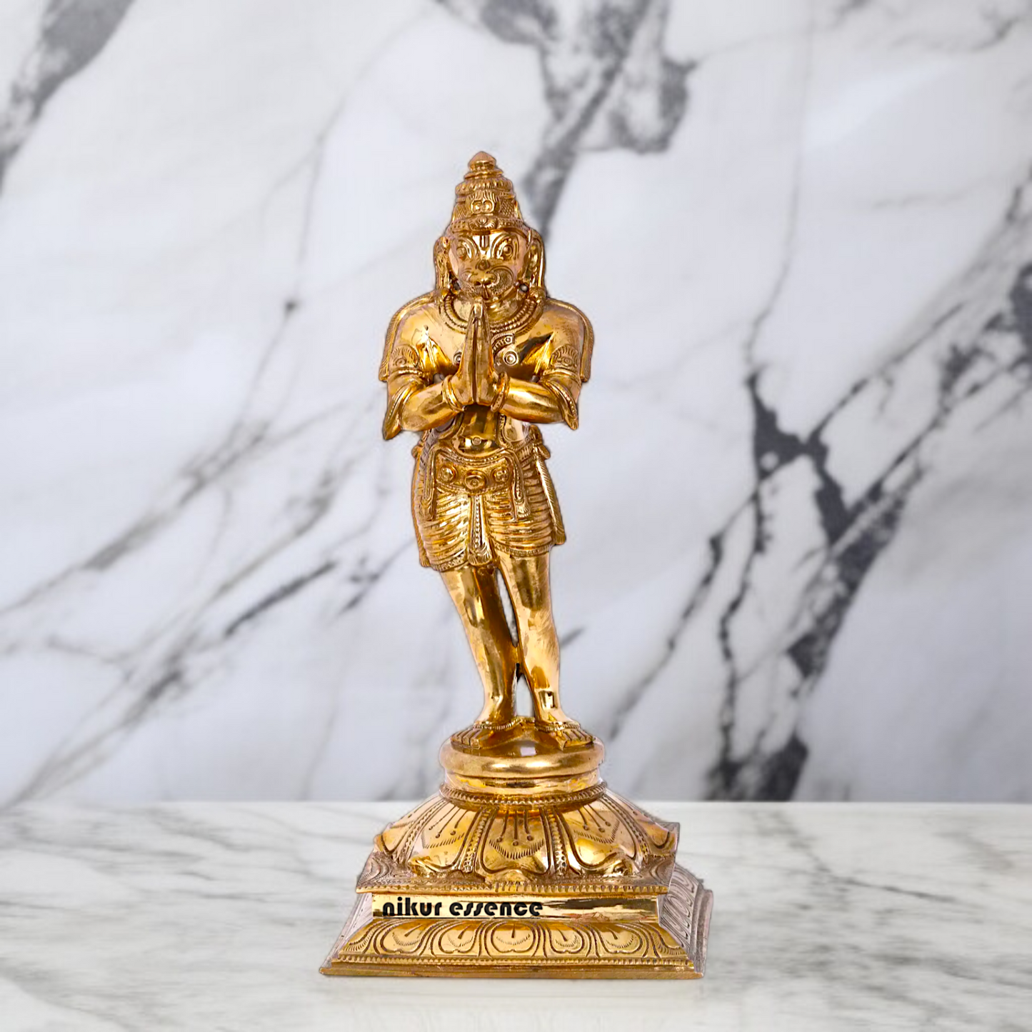 Panchaloha Hanuman ji Monkey God statue - 12 inches