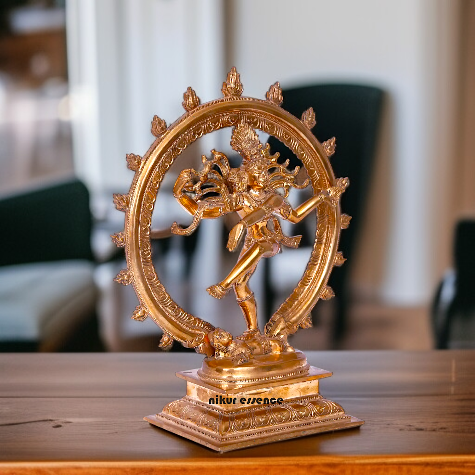 Shiva Nataraja with Four Armed Panchaloha statue - 11 inches