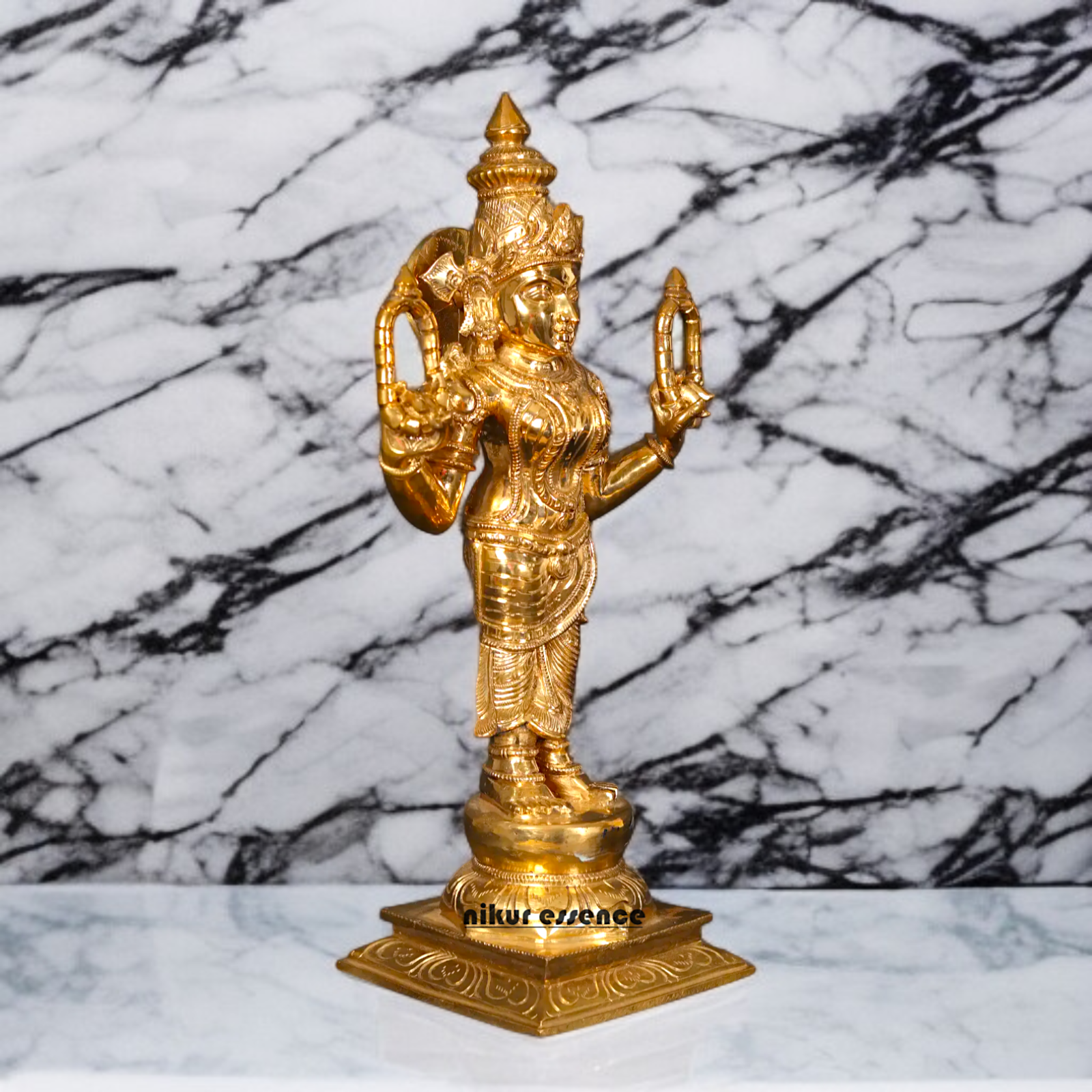 Kannaki Amman standing Panchaloha statue - 19 inches