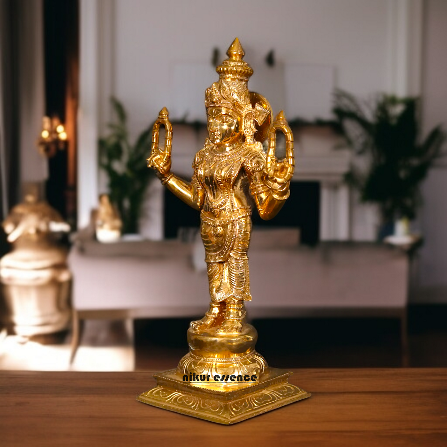 Kannaki Amman standing Panchaloha statue - 19 inches