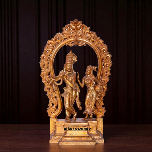 Panchaloha Radha Krishna standing Beautiful idol - 18 Inches Nikuressence