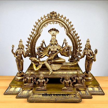 Goddess Sri Maha Shodashi Blessing seated Big idol - 36 Inches Nikuressence