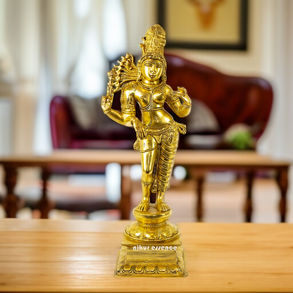 Pure Brass Ardhanarishvara Standing idol - 20 Inches Nikuressence