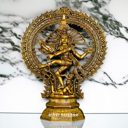 Solid Brass Big Nataraja Shiva Dancing statue - 30 Inches Nikuressence