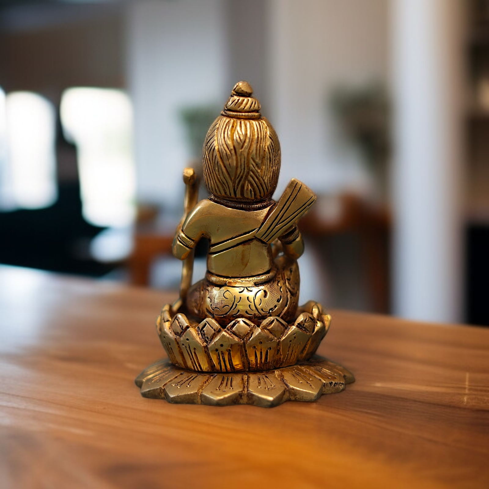 Bal Ram Lalla seated on Lotus Brass idol - 5 Inches Nikuressence