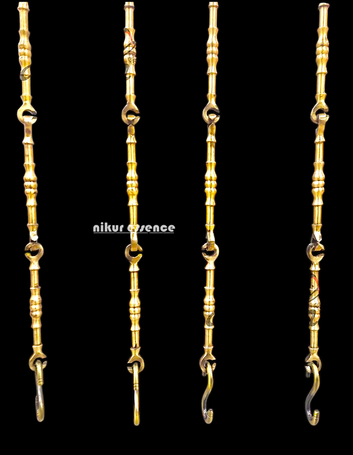 Handcrafted 5ft Rosewood Jhula Swing with 1ft Height & 7ft Brass Chains – Perfect for Home & Balcony | Nikur Essence