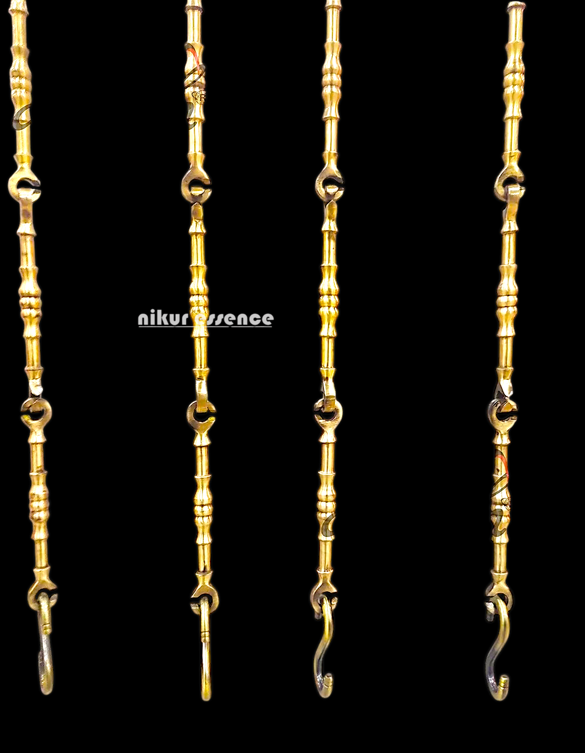 Handcrafted 5ft Rosewood Jhula Swing with 1ft Height & 7ft Brass Chains – Perfect for Home & Balcony | Nikur Essence