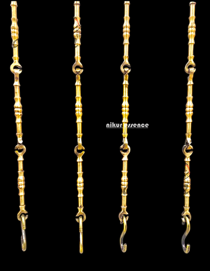 Handcrafted 5ft Rosewood Jhula Swing with 1ft Height & 7ft Brass Chains – Perfect for Home & Balcony | Nikur Essence